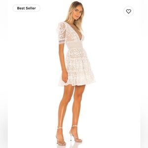 Bronx and Banco Megan Mini Dress in Blanc